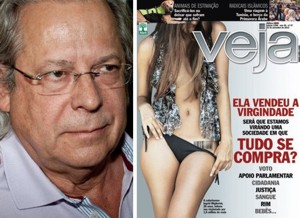 247: Veja compara Dirceu à virgem que leiloou o hímen virngindade - dirceu